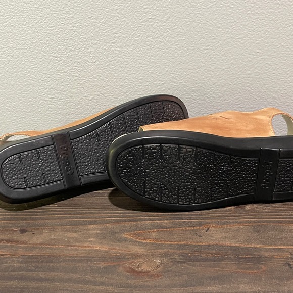 Proper Breeze Women's Size 8W(D)‎ Leather Slingback Sandals Style #W0001 Tan - Picture 5 of 13